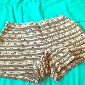 A pair of patterned shorts